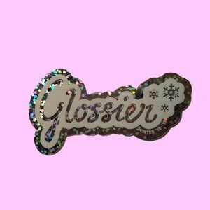 glossier winter 18-19 sticker